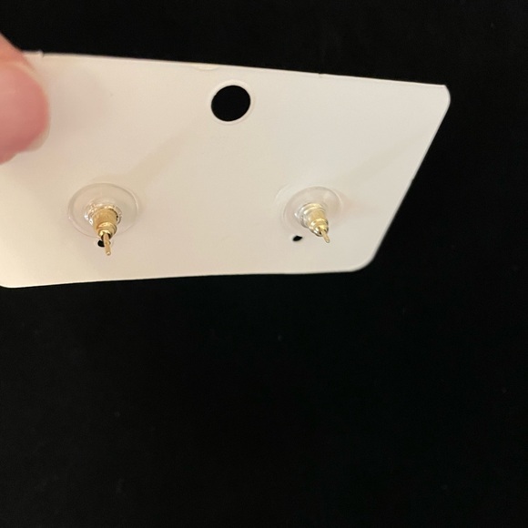 H initials Rhinestone Earrings - Picture 4 of 4